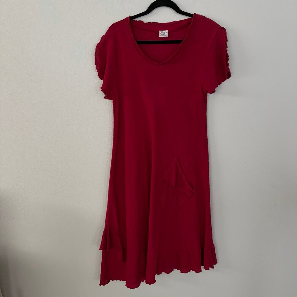 Oh My Gauze! Red LA Cotton Gauze Dress (1 - S/M)